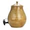 Hello Honey® 5qt. Brown Round Stoneware Beverage Dispenser with Lid